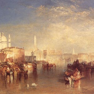 Venice Canal Italy Landscape Painting By William Turner Repro