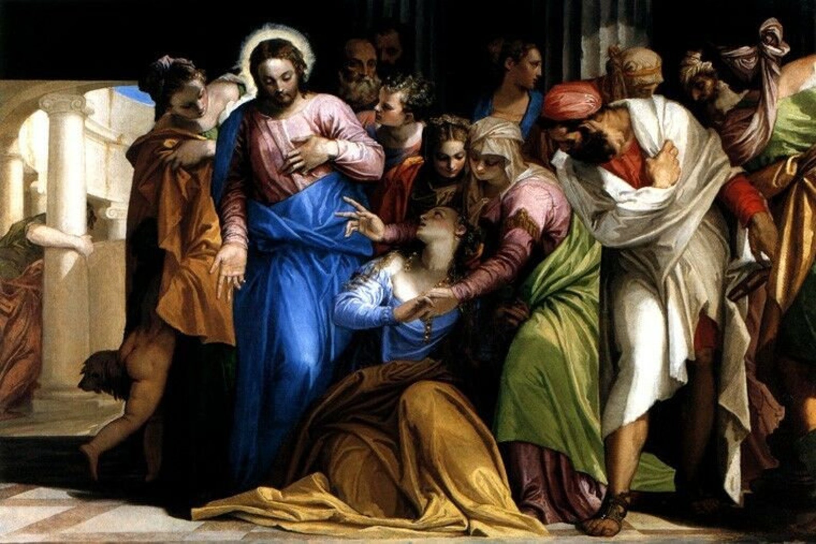 Magdalene Conversion Repentance Christ Forgiveness by Paolo Veronese ...