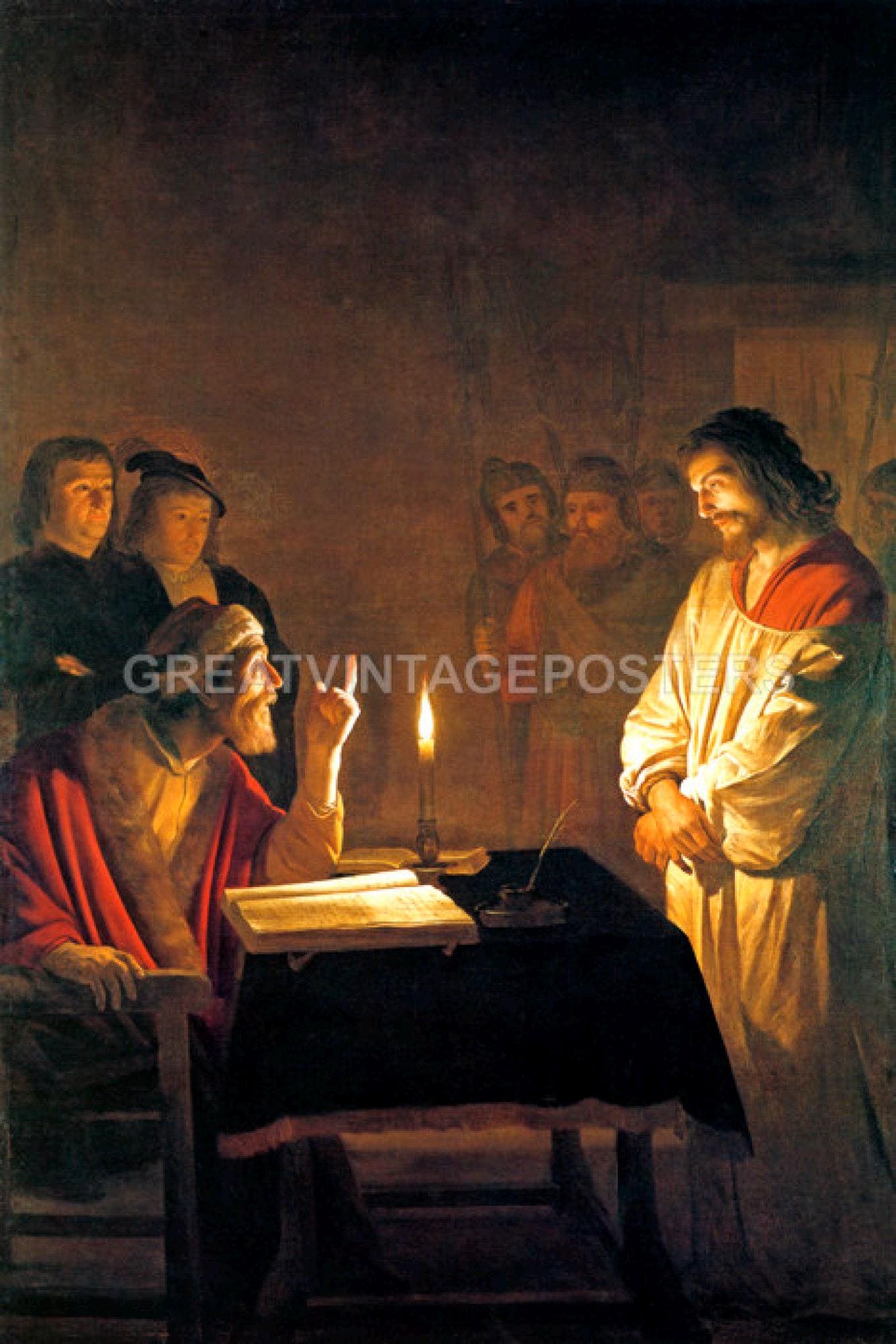 Gerrit Honthorst Jesus Christ High Priest Dutch Golden Age Wall