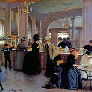 La Patisserie Gloppe French Shop Pastries Cakes Painting By Jean Beraud Repro