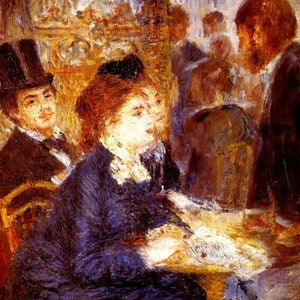 The Cafe Parisian Life Paris 1879 French Impressionist Painting By Renoir Repro