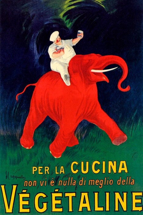 Buy 'Per La Cucina Vintage Poster' Framed Canvas Art Print