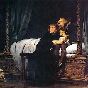 The Sons Of Edward Iv 1830 Scene Shakespeare Painting By Paul Delaroche Repro