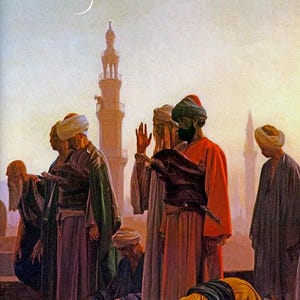 Rooftop Prayer 1865 Cairenes Devotion Orientalist Painting By Jean Gerome Repro