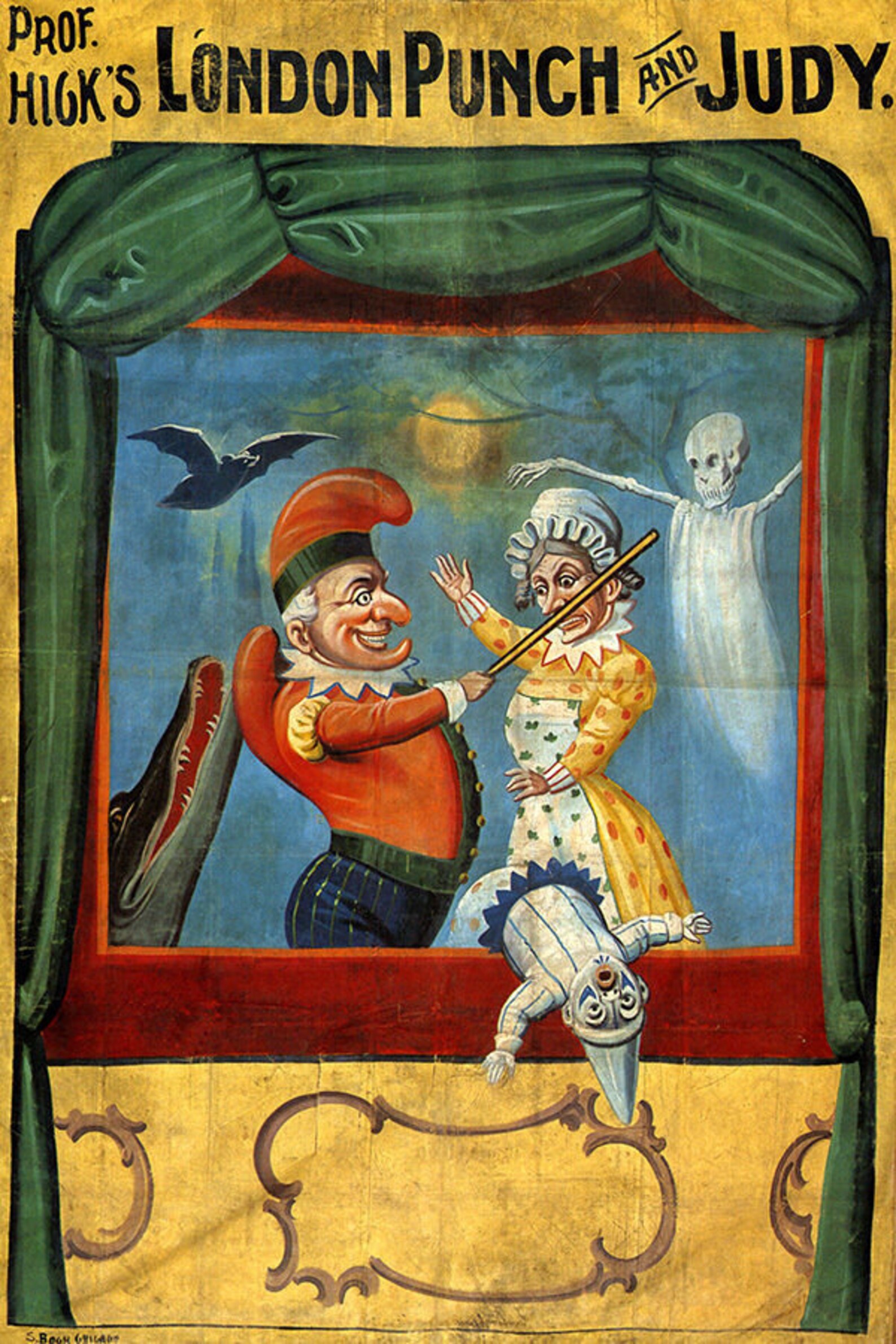 Puppet Theater London Punch And Judy Dolls Vintage Etsy