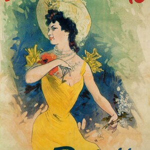 Jules Cheret French Ambassadeurs Jolie Show Theater France Vintage Poster Repro