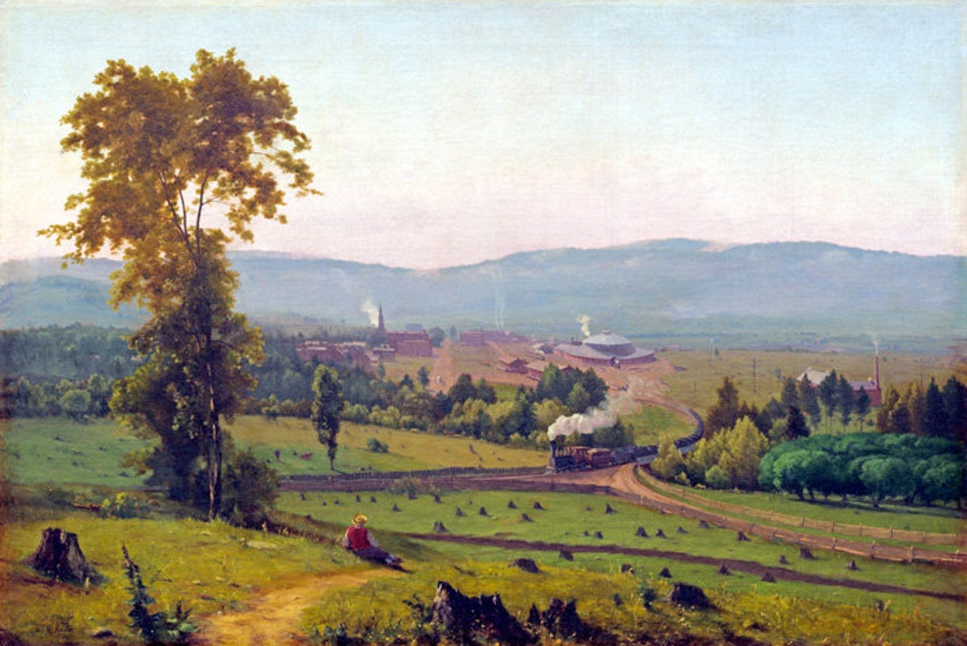 The Lackawanna Valley American Landscape 1855 Painting by George