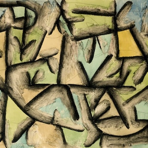 Hunting Ground Near Sp. Painting By Paul Klee Repro