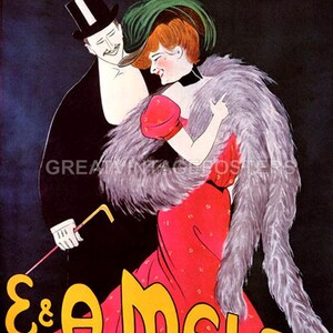 E&A Mele Novita Per Signora Fashion Couple Italy Cappiello Vintage Poster Repro