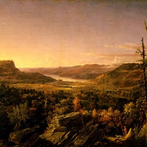View Of Greenwood Lake New Jersey 1845 Landscape By Jasper F. Cropsey Repro