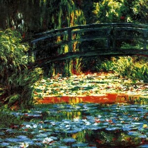 Japanese Bridge At Giverny 1900 Artist&#39;s Garden Painting By Claude Monet Repro