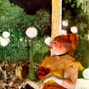 Cafe Concert The Song Of The Dog Paris Singer 1877 By Edgar Degas Repro