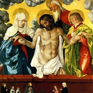 Mystic Pieta Jesus Christ Lamentation Trinity By Hans Baldung Grien Repro