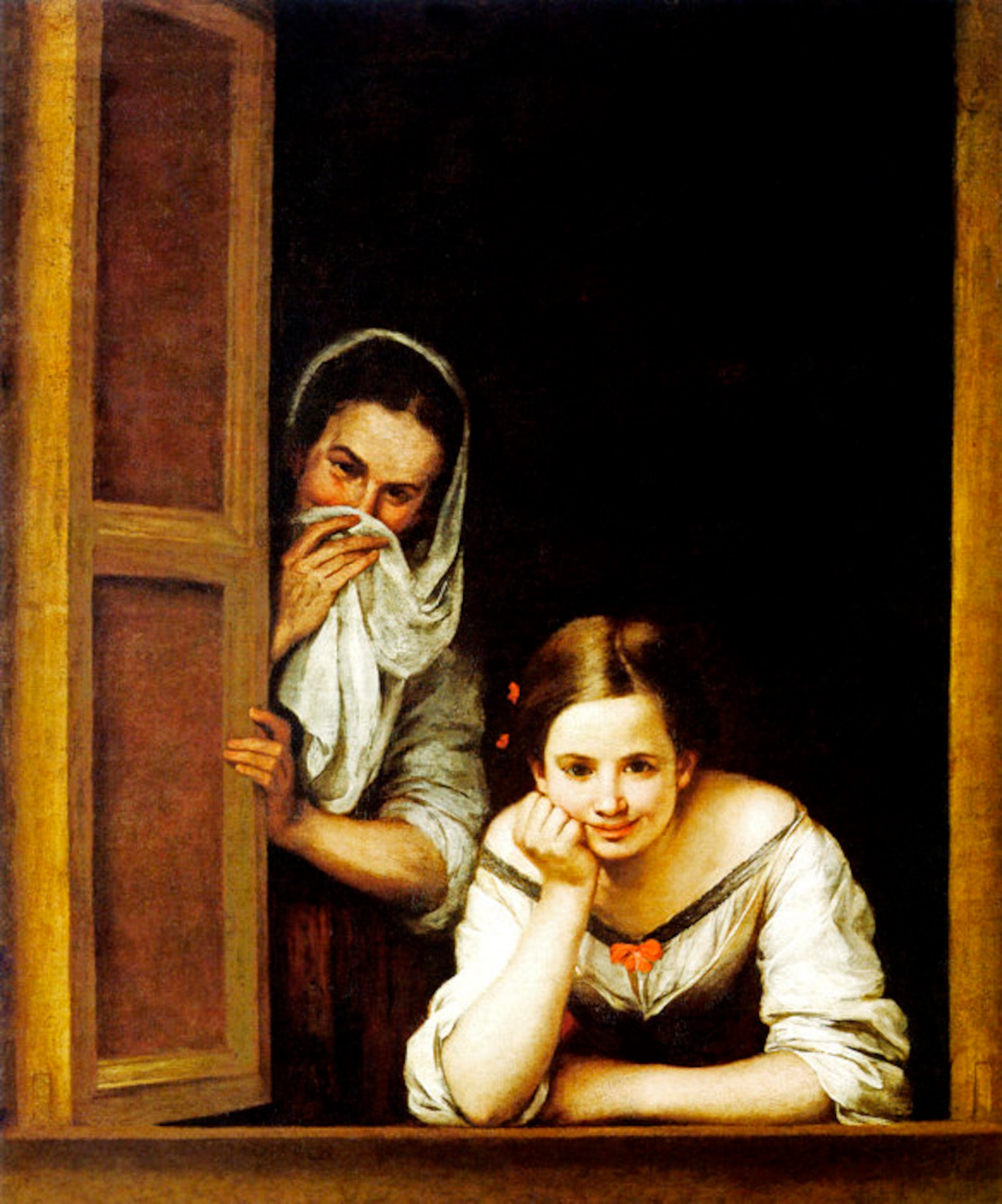 Mujeres En La Ventana Cuadro Dos mujeres en una ventana 1655 Pintura española de Bartolomé - Etsy España