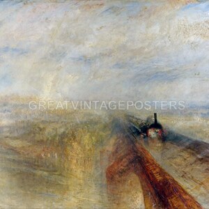 Rain Steam And Speed The Great Western Railway Train By William Turner Repro