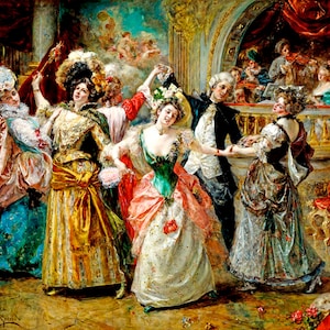 The Beau At The Soiree Fine Party French Painting By Eduardo Leon Garrido Repro