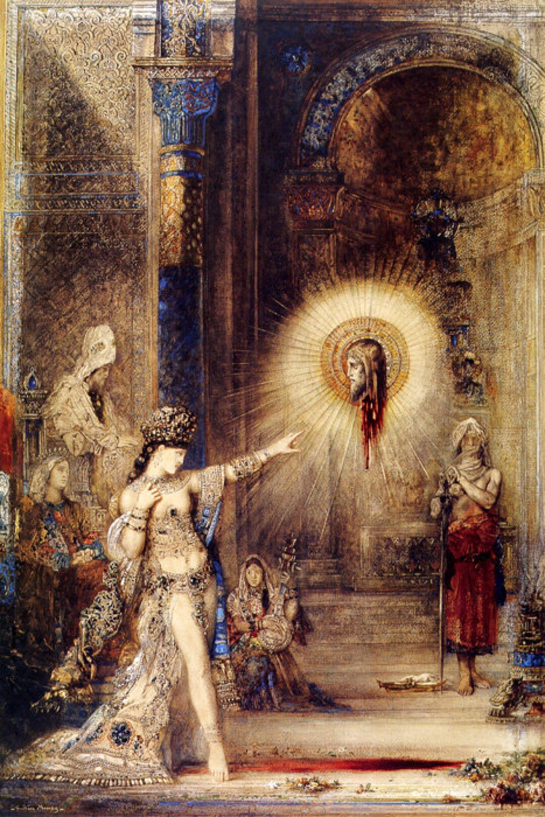 The Apparition Salome Dance Head John Baptist Painting by Gustave