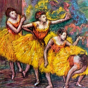 Four Dancers Waiting To Enter The Stage Ballet Dance 1903 By Edgar Degas Repro