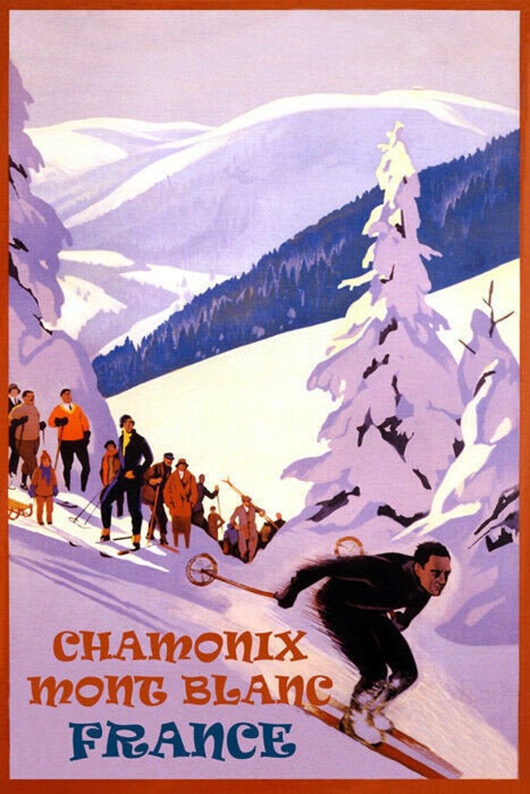 Chamonix Ice Hockey - Vintage Sports Posters