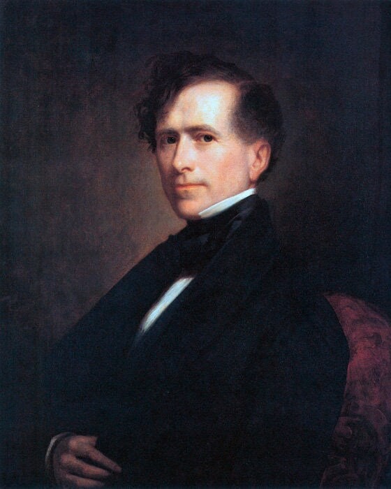 1804 Franklin Pierce United States President Portrait American Painting ...