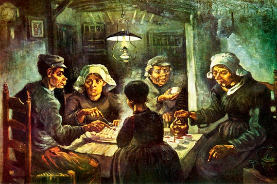 The Potato Eaters Family 1885 Impressionism Painting By | Etsy