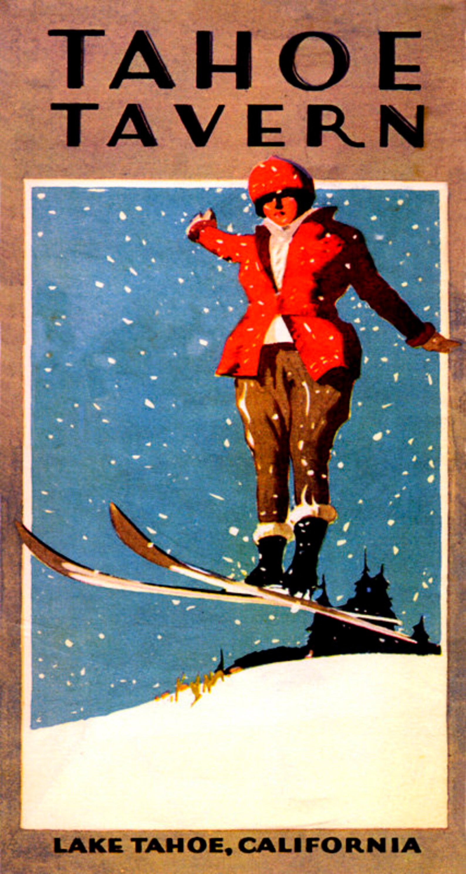 Vintage 1960s Heavenly Valley Ski Resort Advertising Poster – Lake Tahoe, Reproduction, 13x19 Or 24x36