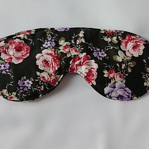 Handgefertigte Augenmasken aus weicher japanischer Baumwolle, Augenmasken, Schlafmaske, japanische Baumwolle, wiederverwendbare Schlafmaske, Schlafmaske, übergroße Augenmaske Flower 3