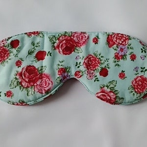 Handgefertigte Augenmasken aus weicher japanischer Baumwolle, Augenmasken, Schlafmaske, japanische Baumwolle, wiederverwendbare Schlafmaske, Schlafmaske, übergroße Augenmaske Flower 4