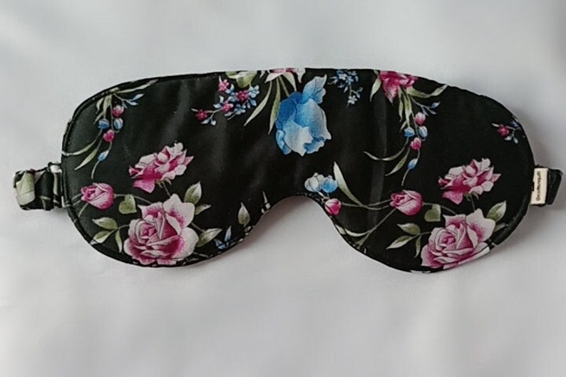 Handgefertigte Augenmasken aus weicher japanischer Baumwolle, Augenmasken, Schlafmaske, japanische Baumwolle, wiederverwendbare Schlafmaske, Schlafmaske, übergroße Augenmaske Flower 6