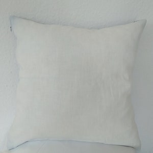 Batik Pillow Cover, Pillow Case, Java Indonesia, Batik hand stamp, Dark Blue leaves Pillow Cover, Home Interior, Indoor Accessories Decor image 3