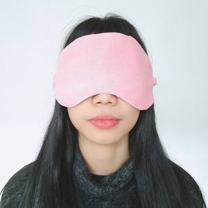 Masque pour les yeux en lin, Masque de sommeil, Masque pour les yeux, Masque de sommeil réutilisable, Masque pour les yeux en lin doux fabriqué à la main, Masque de sommeil en lin pur, Masque pour les yeux surdimensionné image 4