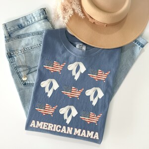 American Mama Png, Fourth Of July Png, Preppy America Png, Patriotic Png,4th of July sublimation design,Digital Download, Preppy Bows