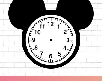 Mickey Mouse Clock Template