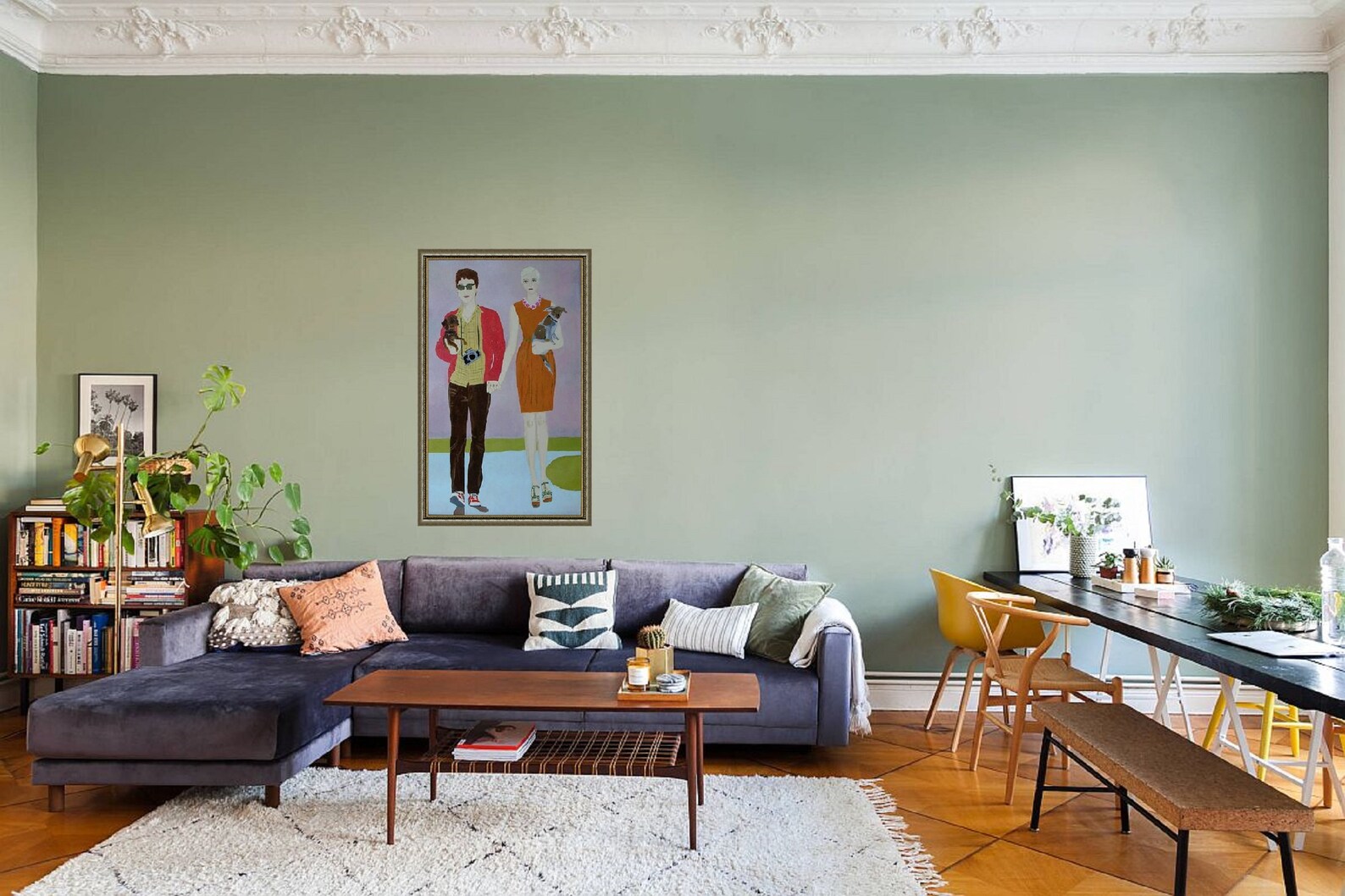 Original Oil Painting Best friends Girl Gift Wall | Etsy