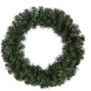 18" Evergreen Pine Wreath Form, Door Decor, Pine Swag for Wreathmaking, DIY Wreath Supplies, Wreath & Floral Supplies, FaithsWreathSupplies