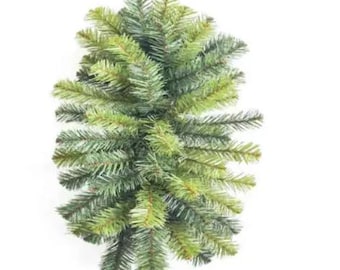 Real Touch Pine Swag, Faux Evergreen, Christmas Greenery Swag, Winter Mantel & Door Decor,  DIY, FaithsWreathSupplies