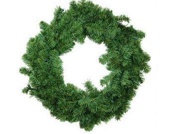 24" Pine Wreath Base, Full Greenery Evergreen Wreath, Christmas Wreath Base, Holiday Door Wreath, DIY Wreath Supply, FaithsWreathSupplies