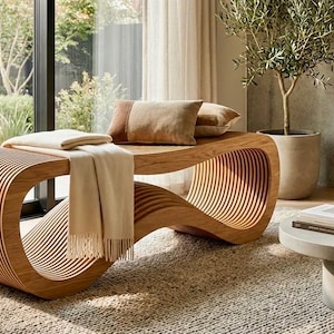 Parametric Garden Bench CNC Vector File (DWG, DXF)