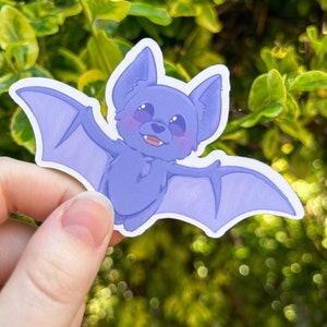 autocollant mignon de chauve-souris de bébé | autocollants découpés à l'emporte-pièce/autocollants pour ordinateur portable/autocollants en vinyle mignons/imperméables/journal/art