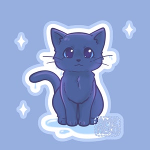 süßer Katzenaufkleber | gestanzte Aufkleber/Laptop Aufkleber/niedliche Vinyl Aufkleber/wasserdicht/Journal/Kunst