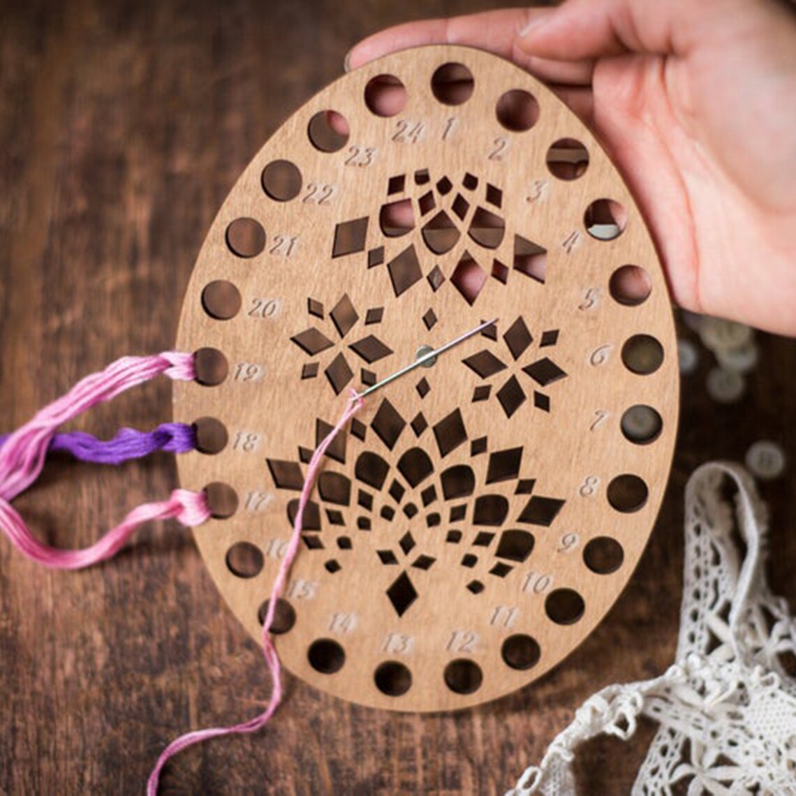 Embroidery Floss Thread Organizer Sorter, Needle Needlework