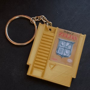 Retro Game Cartridge Keychain