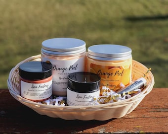 Spa Factory Orange Peel Body Butter, Whipped Scrub, Face Mask Bundle