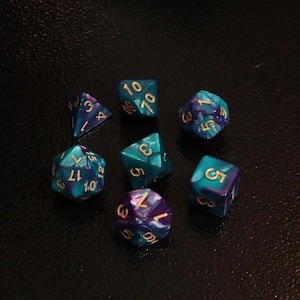 Marbled Series | Dungeons and Dragons Dice Set