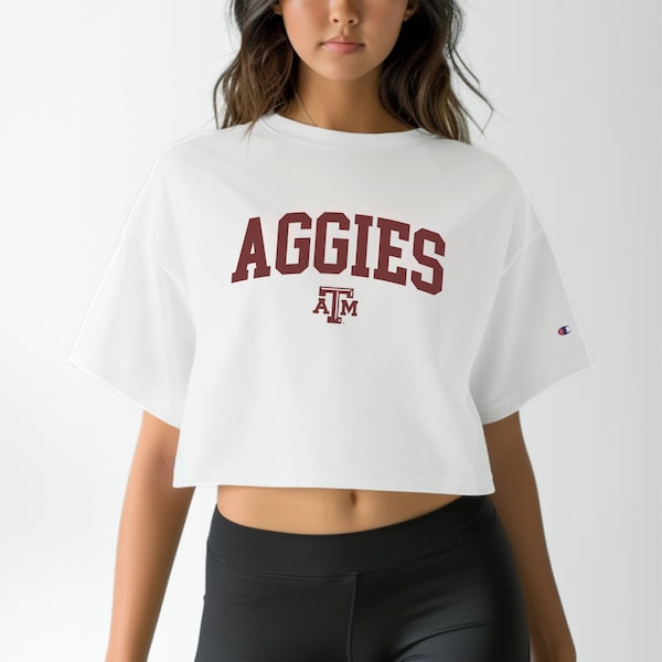 Womens Texas A&M Aggies Collegiate Cropped Top |  Official Texas A and M University Licensee