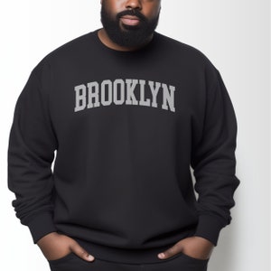 Brooklyn NY Collegiate Crewneck Sweatshirt | New York Apparel & Gifts