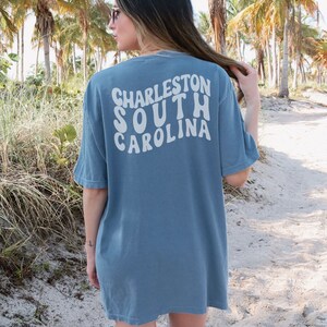 Unisex Charleston South Carolina Retro Comfort Colors T-Shirt