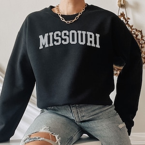 Missouri State Black Unisex Men&#39;s and Women&#39;s Crewneck Sweatshirt
