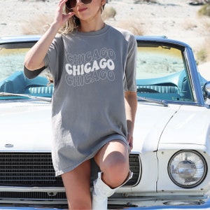 Unisex Chicago Groovy Wave Comfort Colors T-Shirt