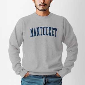 Nantucket Massachusetts Classic Crewneck Sweatshirt | New England Local Apparel & Gifts